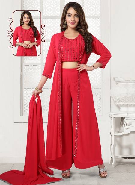 Rani Colour N F PLAZO 08 New Latest Designer Festive Wear Georgette Readymade Salwar Suit Collection 728